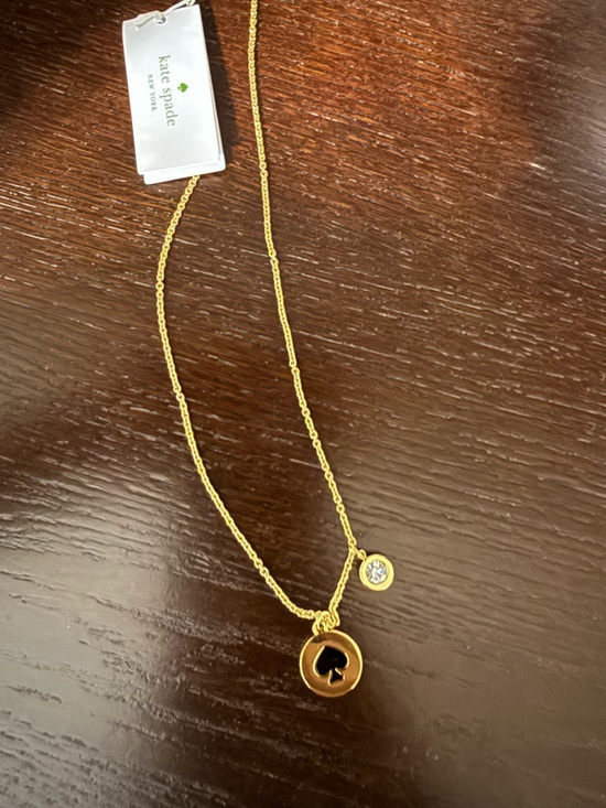 kate spade Jewelry - kate spade gold-tone spade circle pendant necklace with earrings set